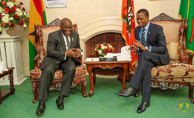 “Zambia will work closely with you” – Lungu to Akufo-Addo