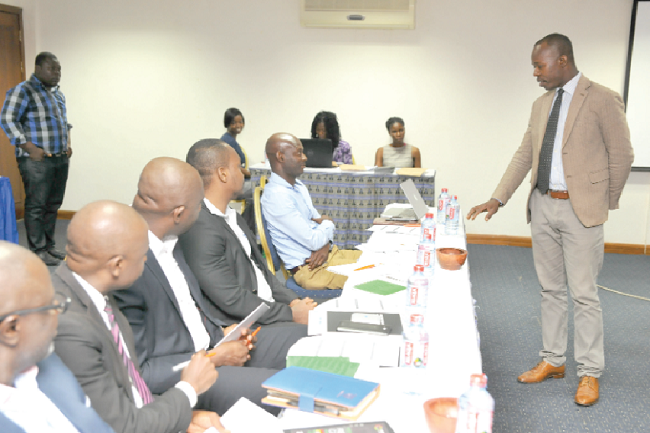 Mr Albert Antwi-Boasiako, Principal Consultant of e-Crime Bureau, speaking at the workshop