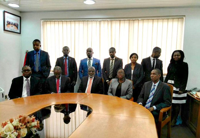 Mr Felix Ntrakwah (seated 3rd right)  in a pose with the other board