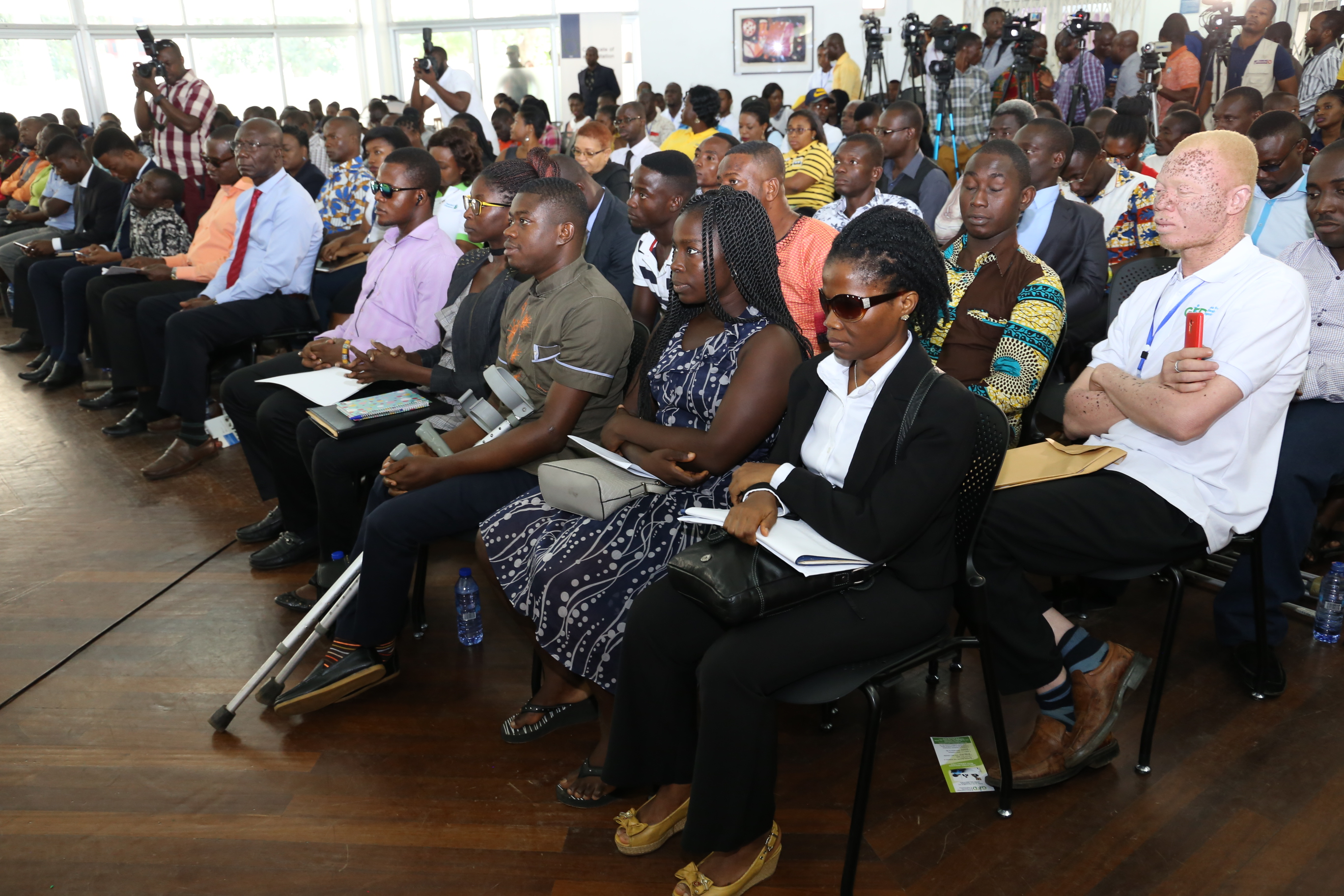 Some of the participants at the Career Fair for Persons with Disability in Accra