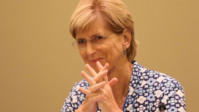 Christine Todd Whitman, head of the US Environmental Protection Agency (EPA) under George W Bush