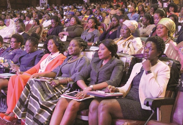 Mrs Matilda Asante-Asiedu (2nd right) at the function with other prominent women in society