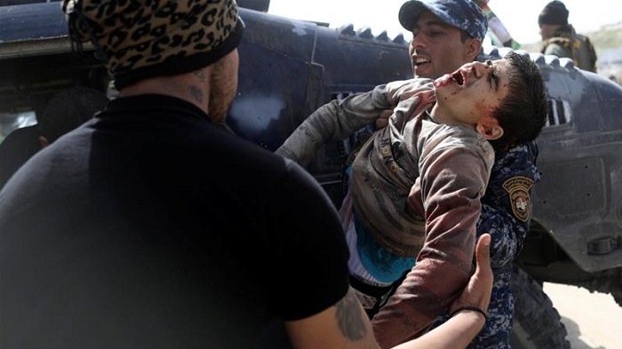 Nearly 600,000 civilians remain trapped with ISIL fighters inside the city's west [Reuters]