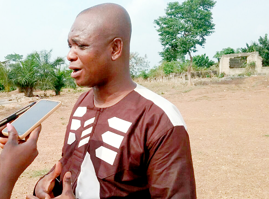 Prof. Asiamah Yeboah speaking in an interview