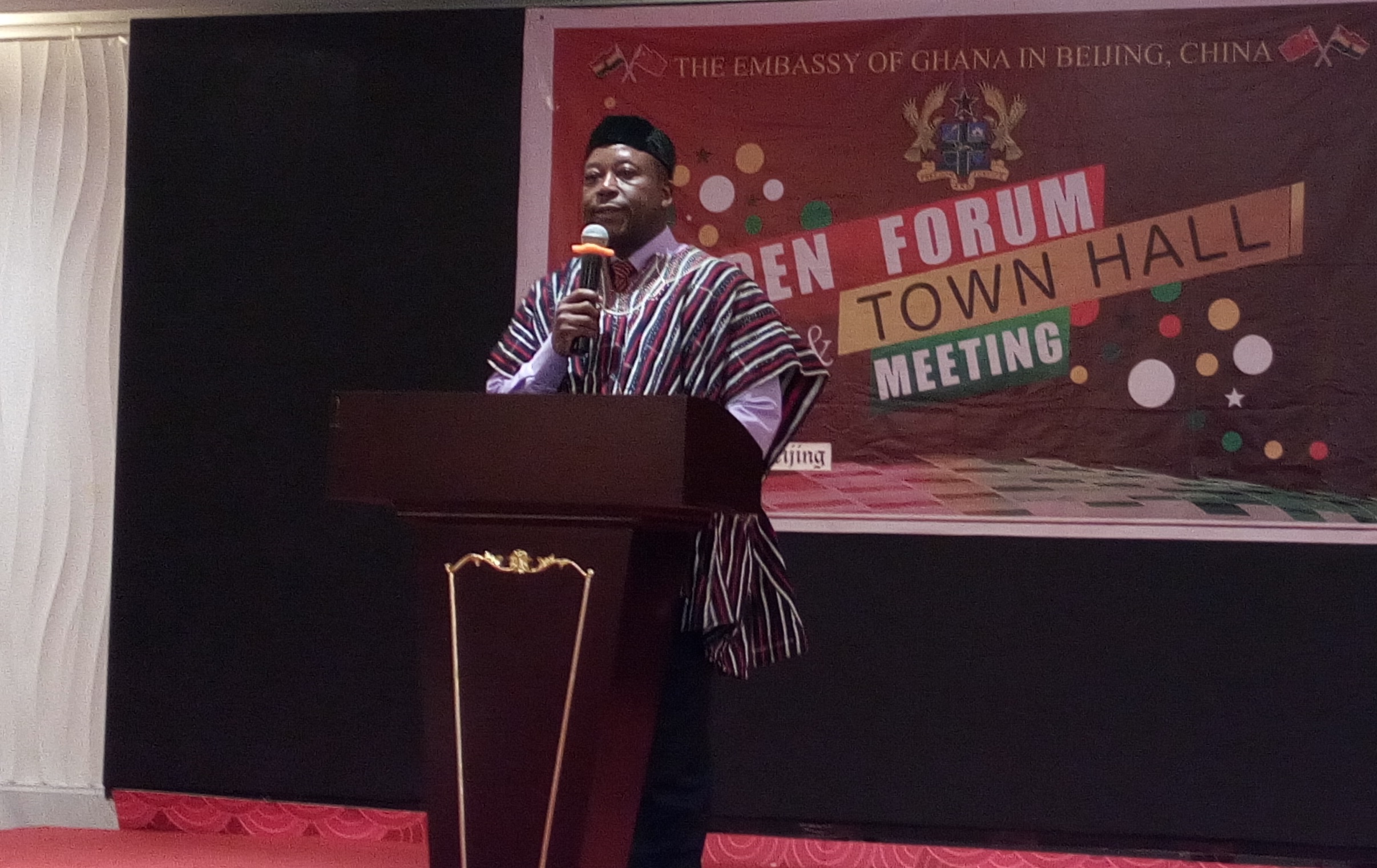 Mr Akanbong - Acting Head of Mission and the Head of Chancery at Ghana’s Embassy in Beijing, China