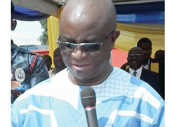  Dr Archibald Yao Letsa the Volta Regional Minister, addressing the matriculants