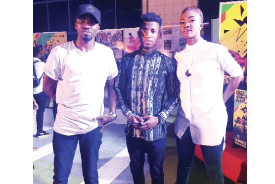From left Jay —  Foley, Kofi Kinnata and Caroline Sampson