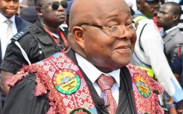 The Speaker of Parliament, Professor Mike Aaron Oquaye