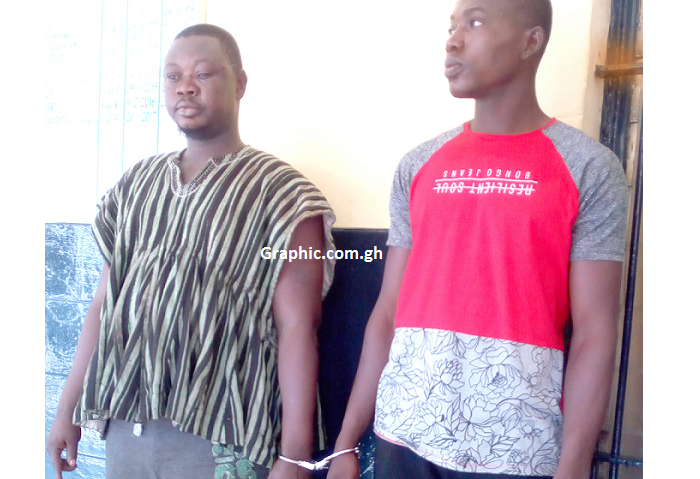  Yakubu Alidu (left) and one of his accomplices, Mohammed Iddrissu