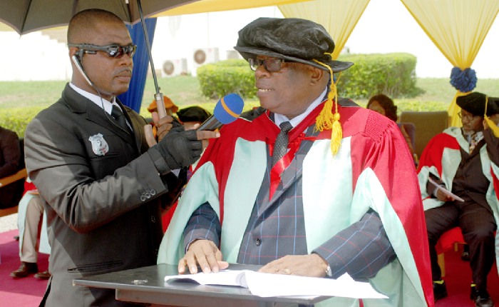  Dr Semavor addressing the students