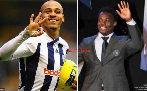 Peter Odemwingie and Michael Essien