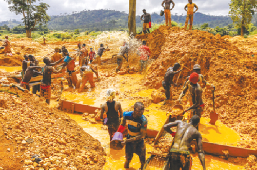 Illegal miners has negative impacts the environment