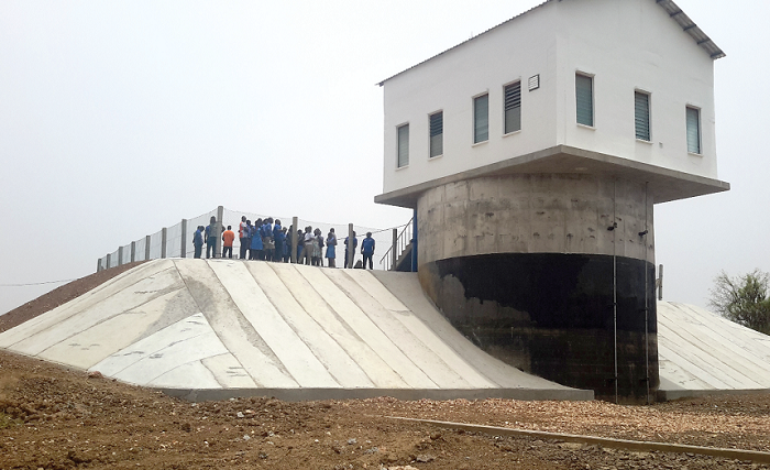  The water intake facility of the project. 