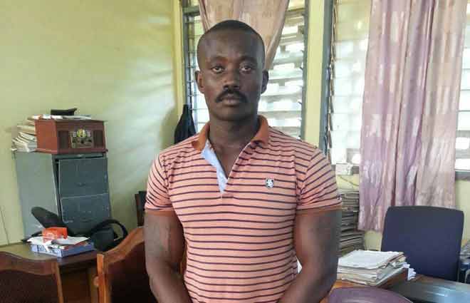 Kwame Bamba picked up by the police for leading the Delta Force group that caused mayhem in Kumasi on Friday