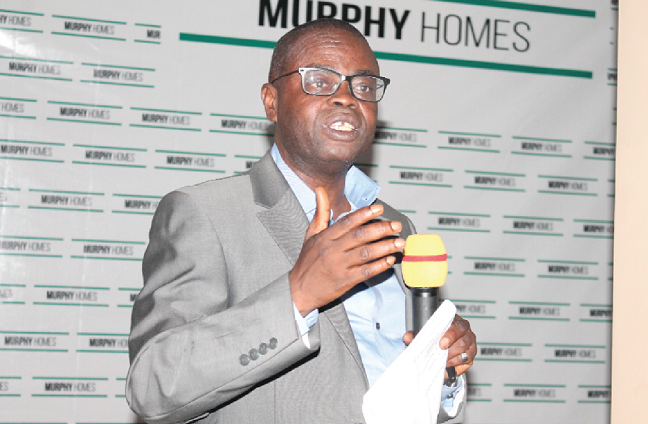  Mr Francis Osei Badu addressing guests at the launch. Picture: Maxwell Ocloo