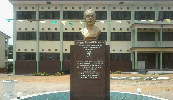  Dr Nkrumah's bust at Ghana National College
