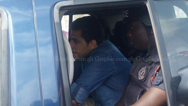 Chabaan leaving the court premises