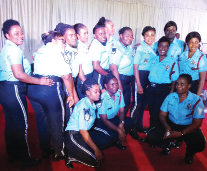 A section of the Ghana Police Service band