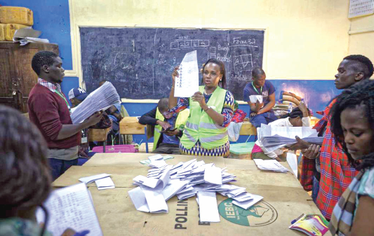 Kenyans await elections results