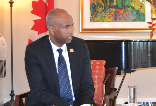 Mr Hussen D. Ahmed, the Canadian Minister of Migration, Refugees and Citizenship