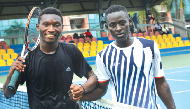 Daniel Quartey (left) and David Bona after the match