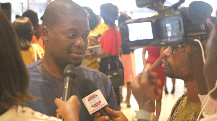 Mr Chinaka Iwuoha, the Programme Coordinator of the All  Africa Media Network, speaking to  the media