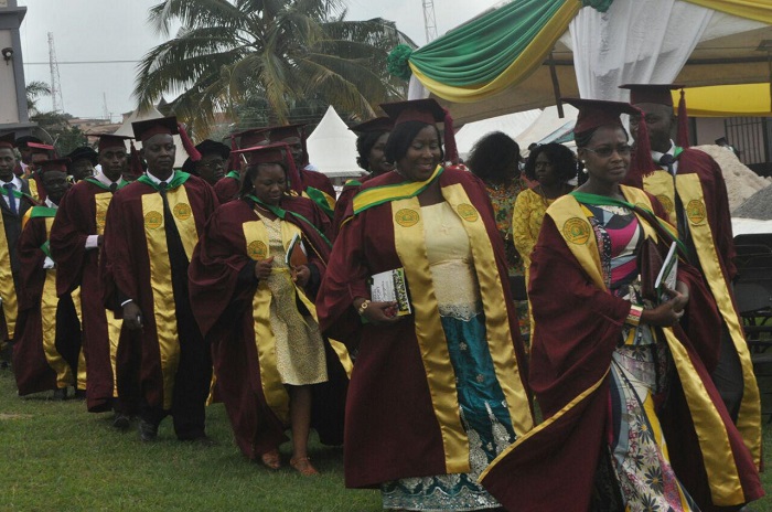 A procession of the convocation, University Council members and some other invited guests.