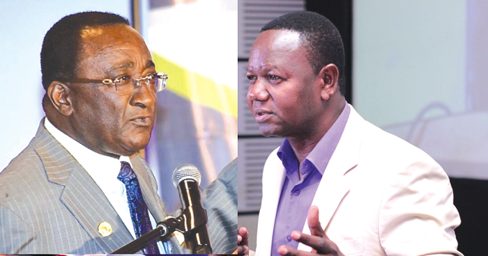 Mr Owusu Afriyie Akoto, Minister of Food and Agriculture and Mr Edward Kareweh, General Secretary of GAWU