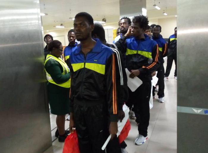 Some Ghanaian returnees from Libya