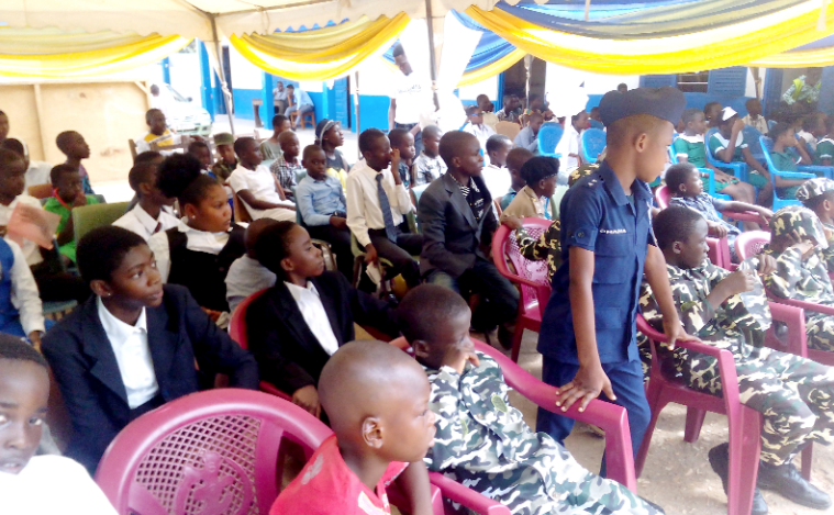 Some of the pupils in the professional attires.