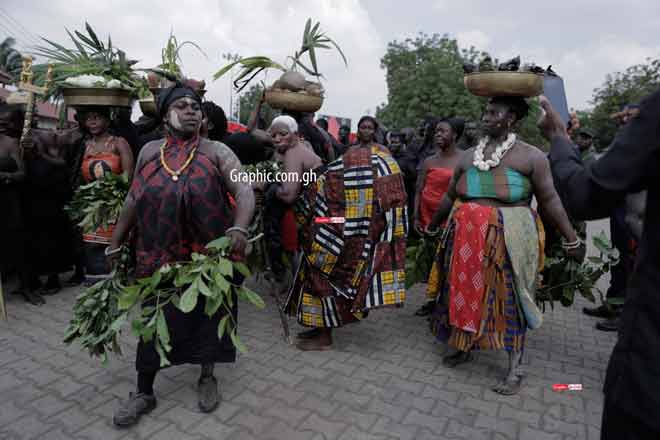 Nzema mourns with Asanteman. PICTURES BY DOUGLAS ANANE FRIMPONG