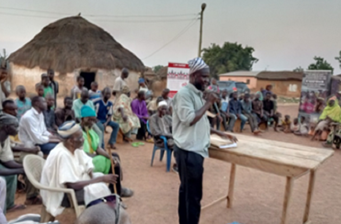 Hon. Alhassan Mohammed, addressing the Durbar at Nyong Community