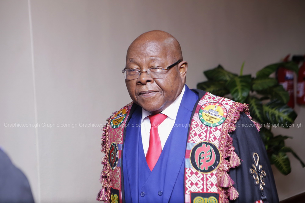 Speaker of Parliament, Professor Aaron Michael Oquaye