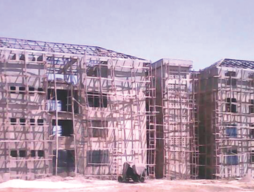 Uncompleted work on the Damanko Community Day SHS