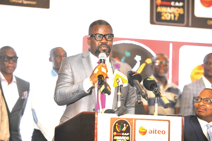 Samuel Osei Kuffour addressing the ceremony yesterday