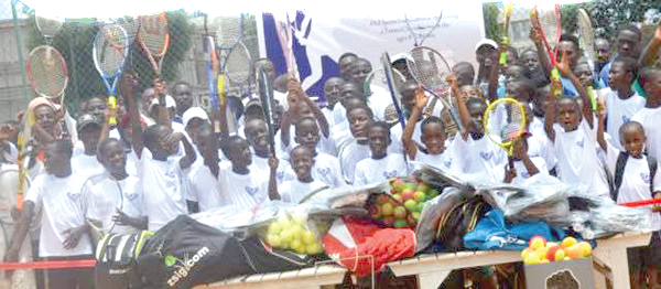 The championship is an avenue for juvenile tennis players to exhibit their talents.