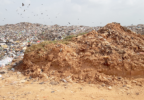 A view of the Oti landfill