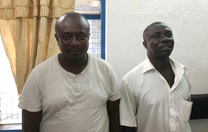 The suspects, Kofi Yeboah and Emmanuel Armah