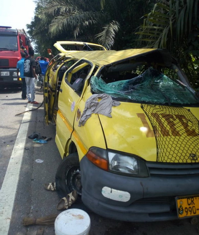 One dead, 12 others injured in accident