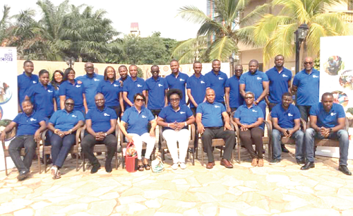 Participants in a group photograph