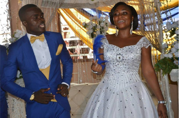 Amos Frimpong and bride