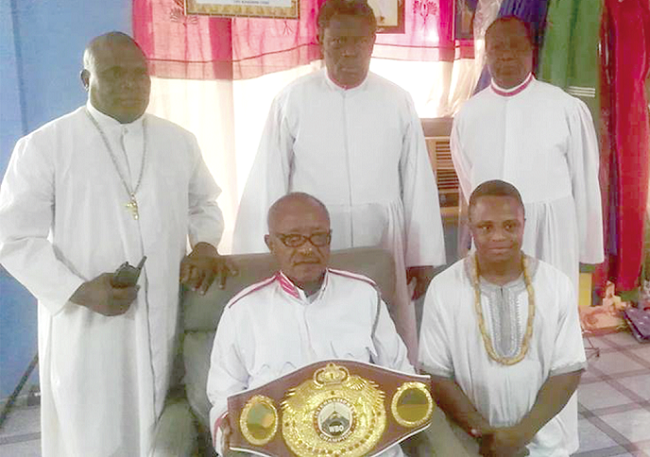 Dogboe takes WBO title to church