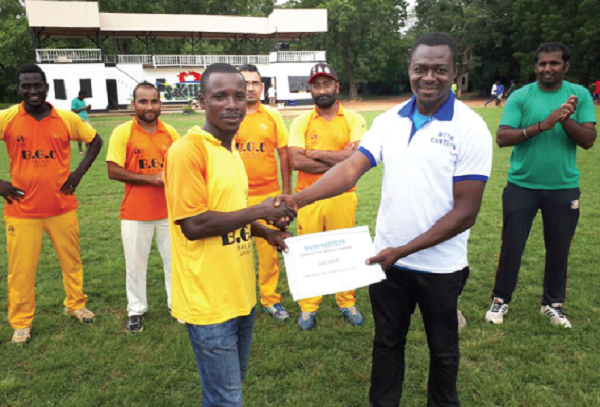 BGC’s James Vifah receives the Man of the Match
