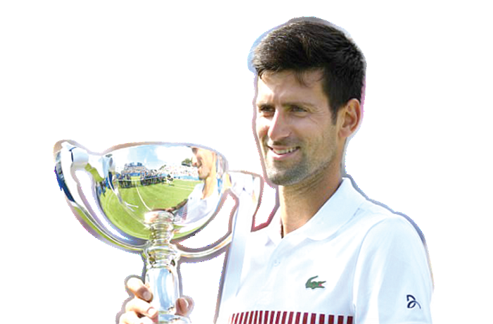 • Novak Djokovic proved his form by beating Gael Monfils to win the Aegon International