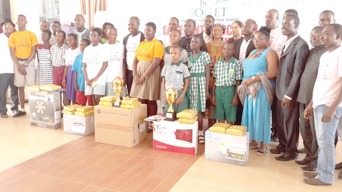 • The contestants with the  organisers of the programme. Picture LYDIA ESSEL-MENSAH 