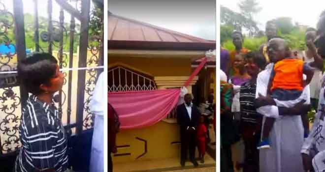 Lilwin hands over new house to mother on 70th birthday
