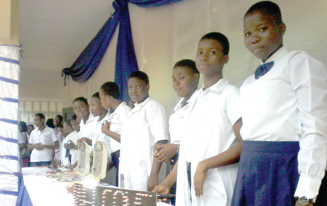 Some of the female students at the open day