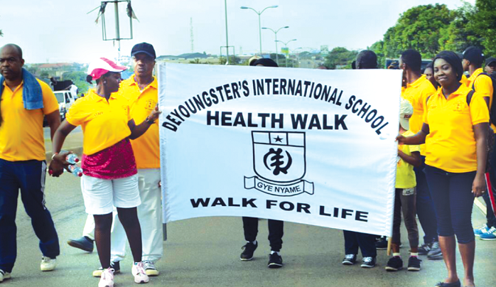  Some participants at the walk last Saturday