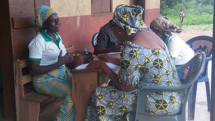Some of the women going through the breast cancer screening at Sang