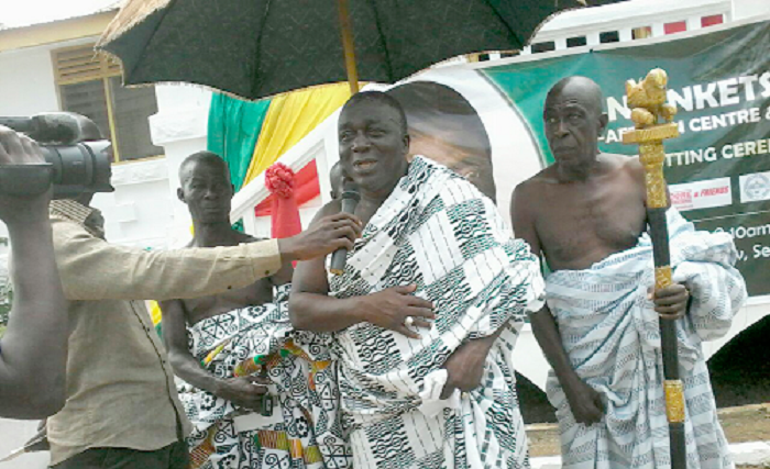 • Nana Kobina Nketsia speaking at the function